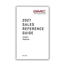 2027 GMC Sales Reference Guide